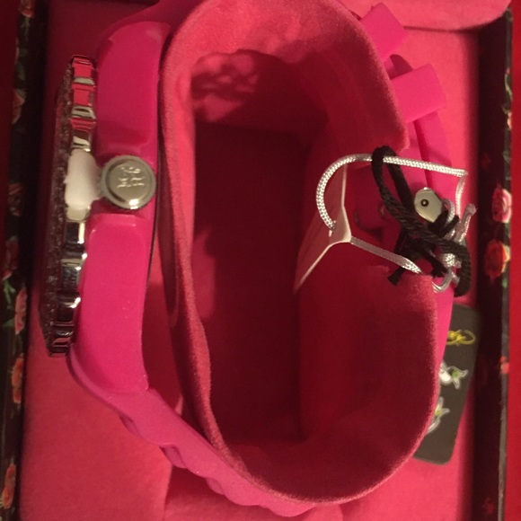 LIMITED TIME SALE!  Women watches by ED HARDY. New. FUCHSIA. 9” long